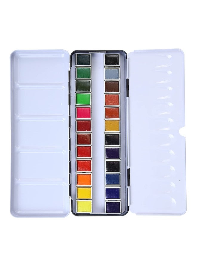 BRUSTRO Artists Professional Watercolour Half Pan Set of 24 - Image 5